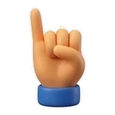 Handvorm voor de letter I